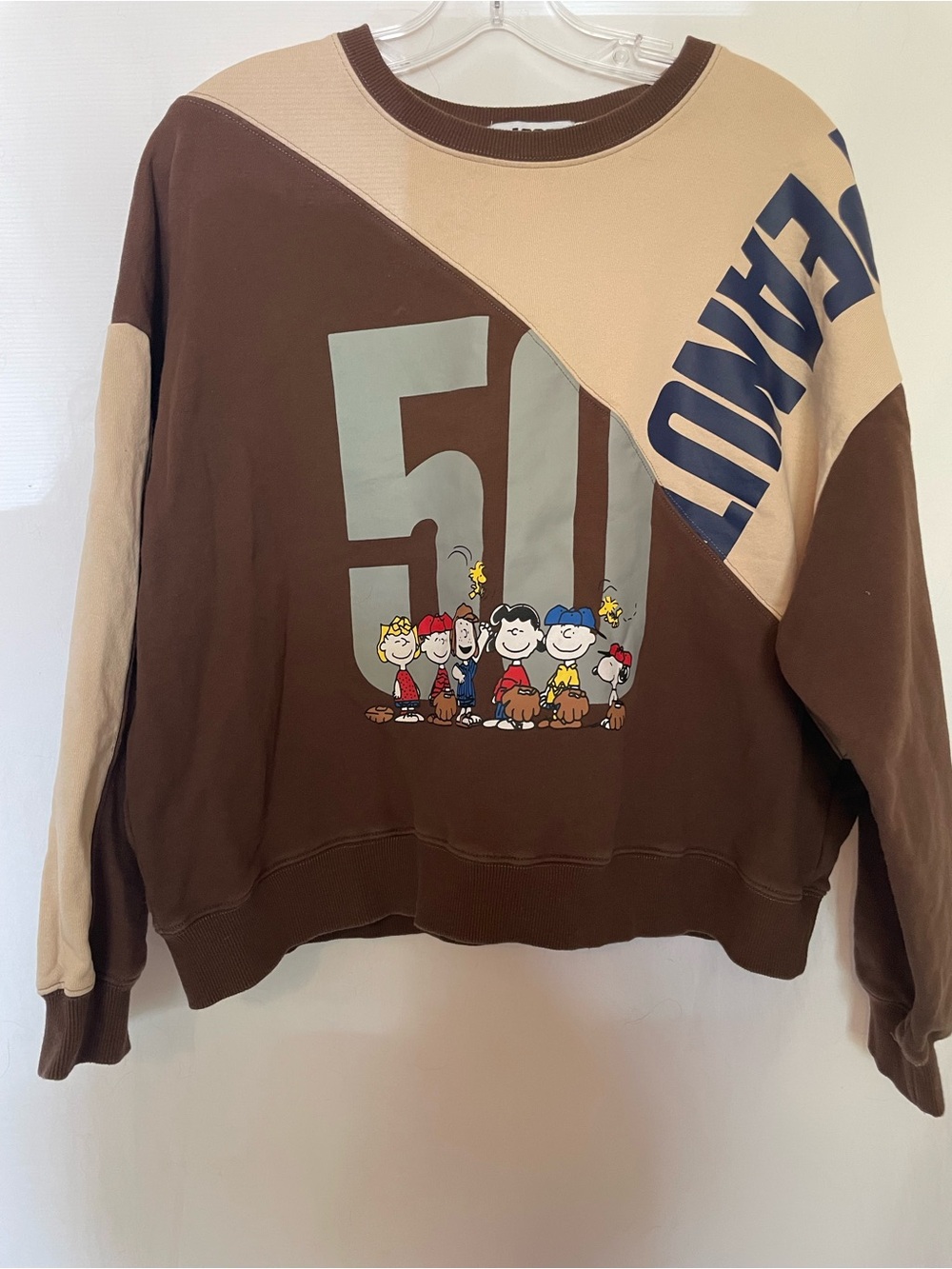 Brown Peanuts Graphic Crewneck Sweater - Disney